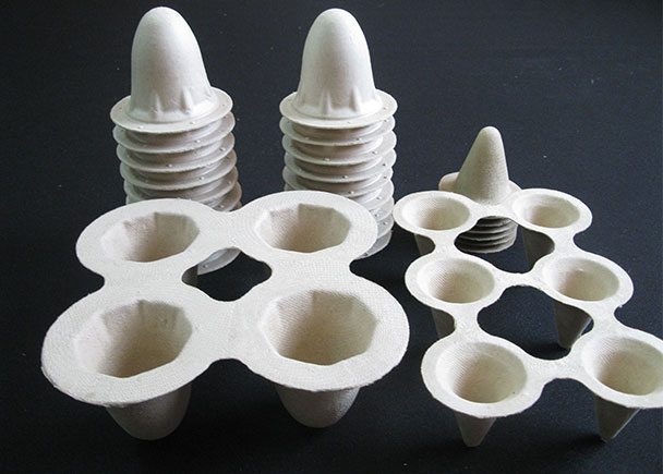 Molded fiber products