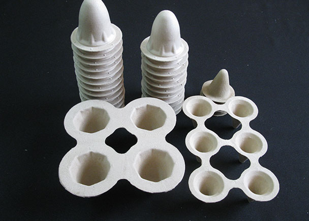 Molded fiber products